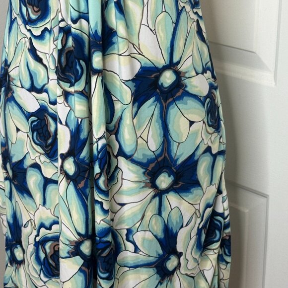 Blue and Deal Strappy Dress by Abrielle, Size Medium - Picture 2 of 10